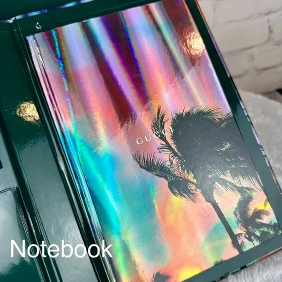 Gucci Chrome Notebook, stickers, Notecards and Envelope set with shoppin… - Picture 6 of 14